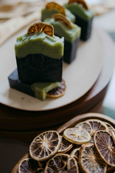 Picture of Charcoal Lime Luxury Cold Process Soap